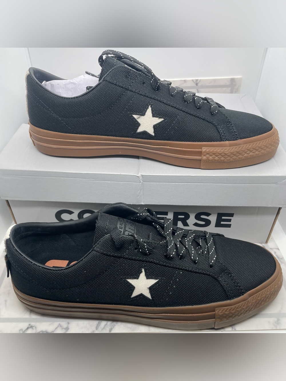 One Star Converse Pro Low Black Dark Gum A03217C Men’s 9 Women’s 10.5
